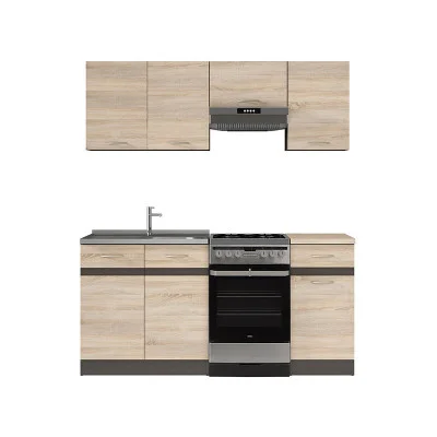 Modular kitchen JUNONA LINE 170 ZBL, wenge / sonoma oak